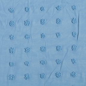 Chiffon dobby a pois grandi – blu brillante, 