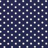 popeline di cotone grandi pois – blu marino/bianco,  thumbnail number 1