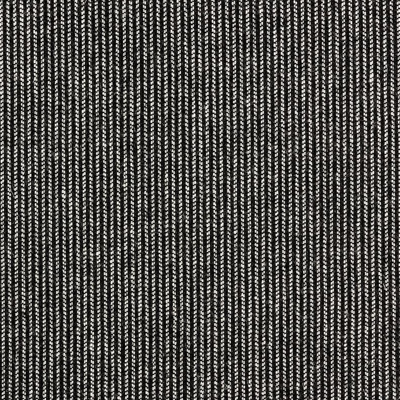 Tessuto per pantaloni in misto lana a righe melange – nero/bianco, image number 4