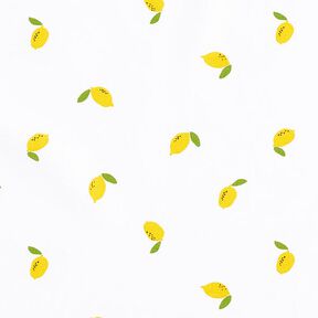 popeline di cotone limoni – bianco, 