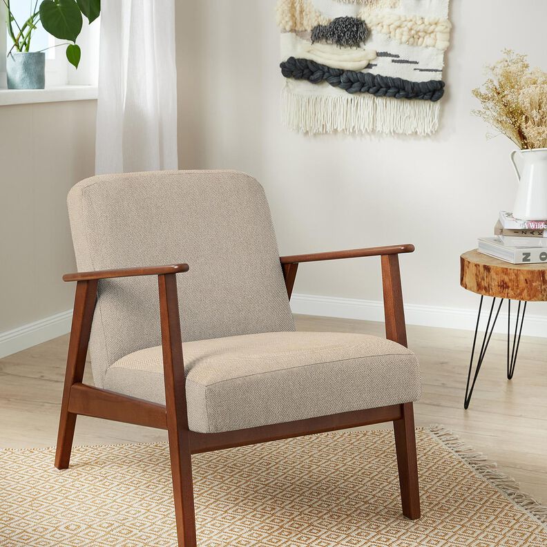 tessuto da tappezzeria mélange morbido – beige scuro, image number 5
