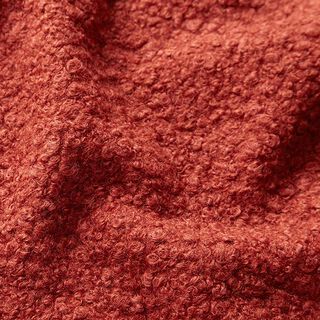 maglia bouclé follata – rosso carminio, 