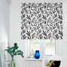 tessuto arredo mezzo panama foglie minimal – nero/avorio,  thumbnail number 6
