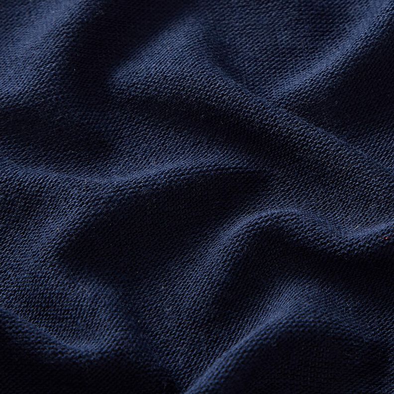 Maglia fine in tinta unita, leggera – blu notte,  image number 2