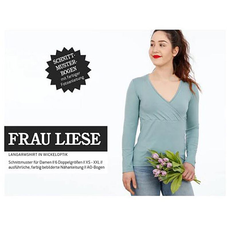 FRAU LIESE Camicia con effetto avvolgente | Studio Schnittreif | XS-XXL,  image number 1