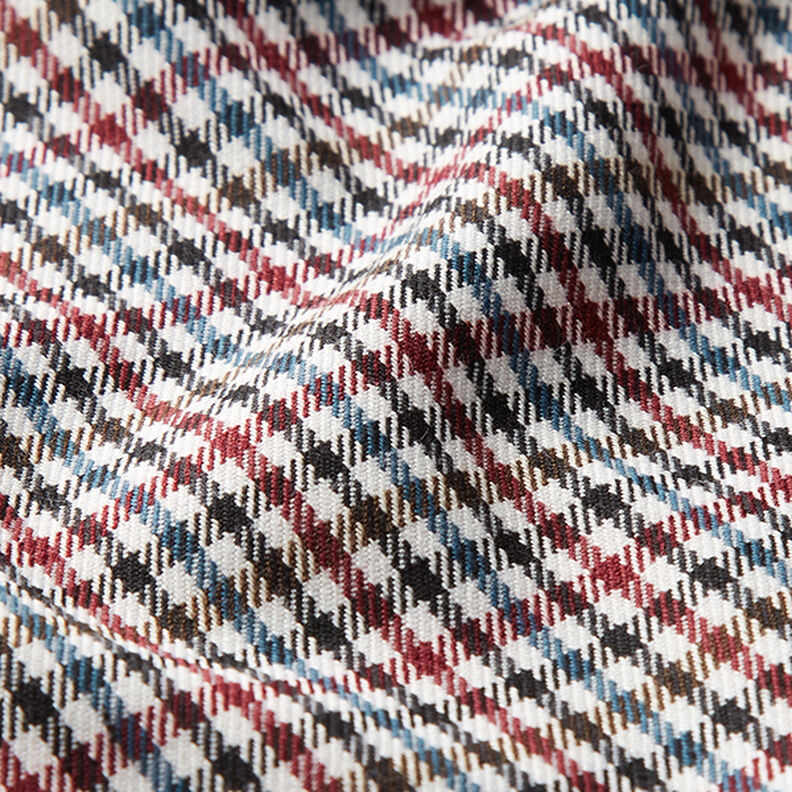 tessuto stretch per pantaloni Quadri scozzesi – bianco/nero,  image number 2