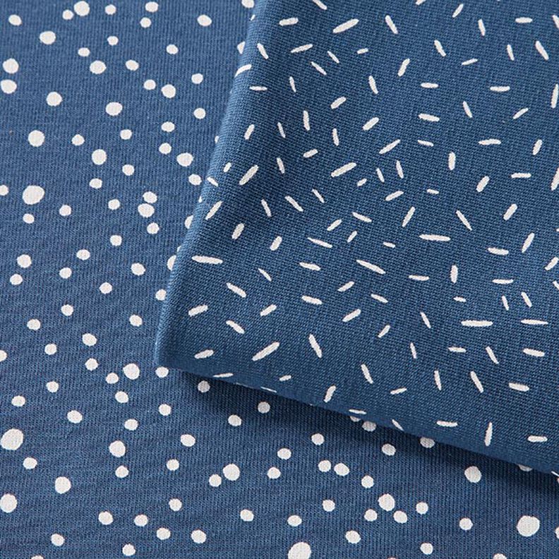 jersey di cotone, coriandoli – colore blu jeans,  image number 6