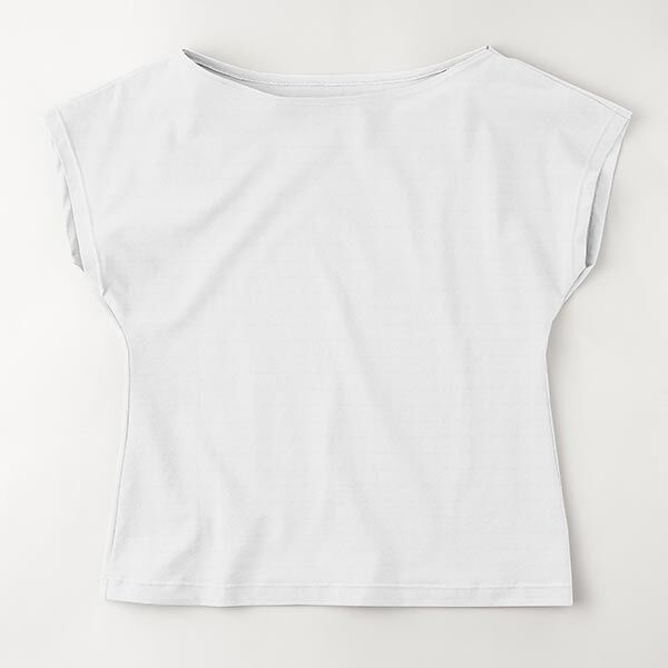 jersey di cotone medio tinta unita – bianco,  image number 8
