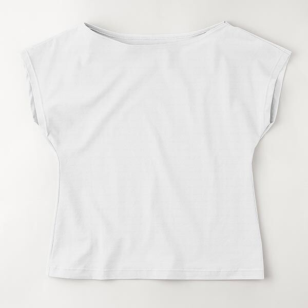 jersey di cotone medio tinta unita – bianco,  image number 8
