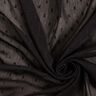 Chiffon Dobby gessato metallizzato – nero/argento effetto metallizzato,  thumbnail number 3