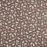 tessuto arredo mezzo panama Cani astratti &ndash; marrone scuro/naturale,  thumbnail number 1