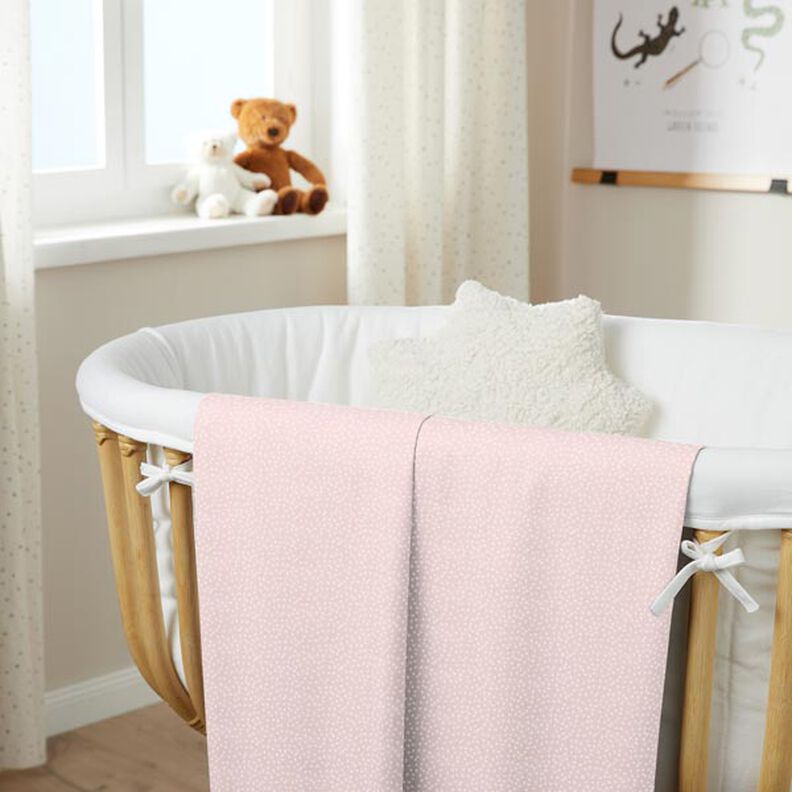 tessuto in cotone cretonne Punti irregolari – rosé,  image number 6