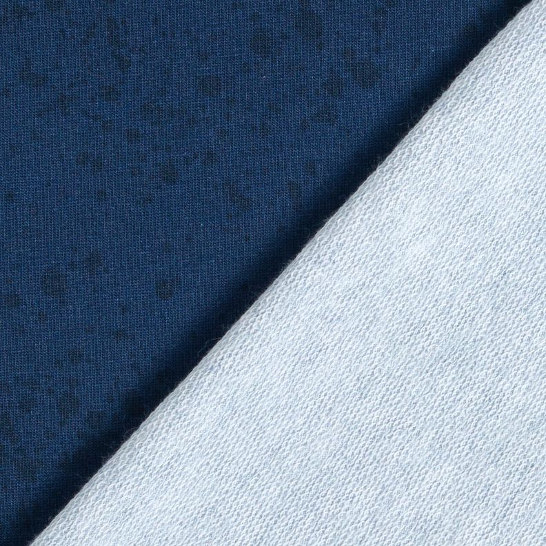 French terry Combinazione di macchie di tessuto | Glitzerpüppi – blu marino, image number 4
