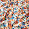 Tessuto di viscosa fiori maculati – terracotta/blu,  thumbnail number 2