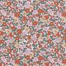 tessuto in cotone cretonne Piccoli fiori retrò – bianco/rosa,  thumbnail number 1