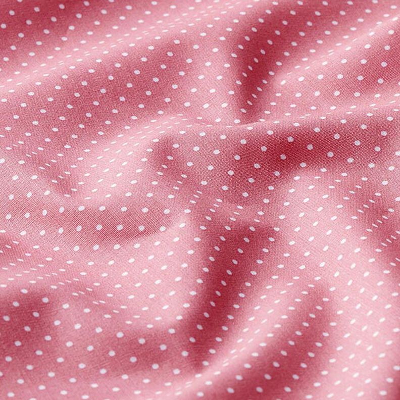 popeline di cotone piccoli pois – rosa/bianco,  image number 2