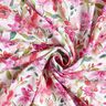 Tessuto di viscosa Fiori primaverili ad acquerello – bianco/violetto pastello,  thumbnail number 3