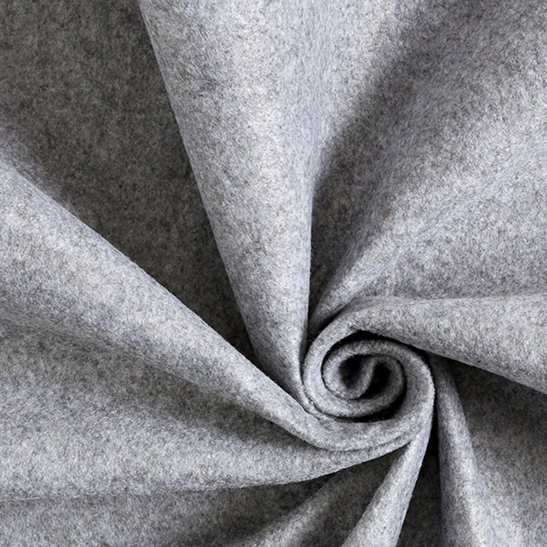 Feltro 180 cm / spesso 1,5 mm mélange – grigio chiaro,  image number 1