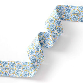 Nastro in sbieco diamanti [27 mm] – azzurro, 