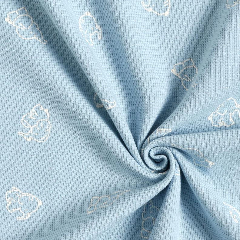 Jersey a nido d’ape cuccioli di elefante – blu-argento, image number 3