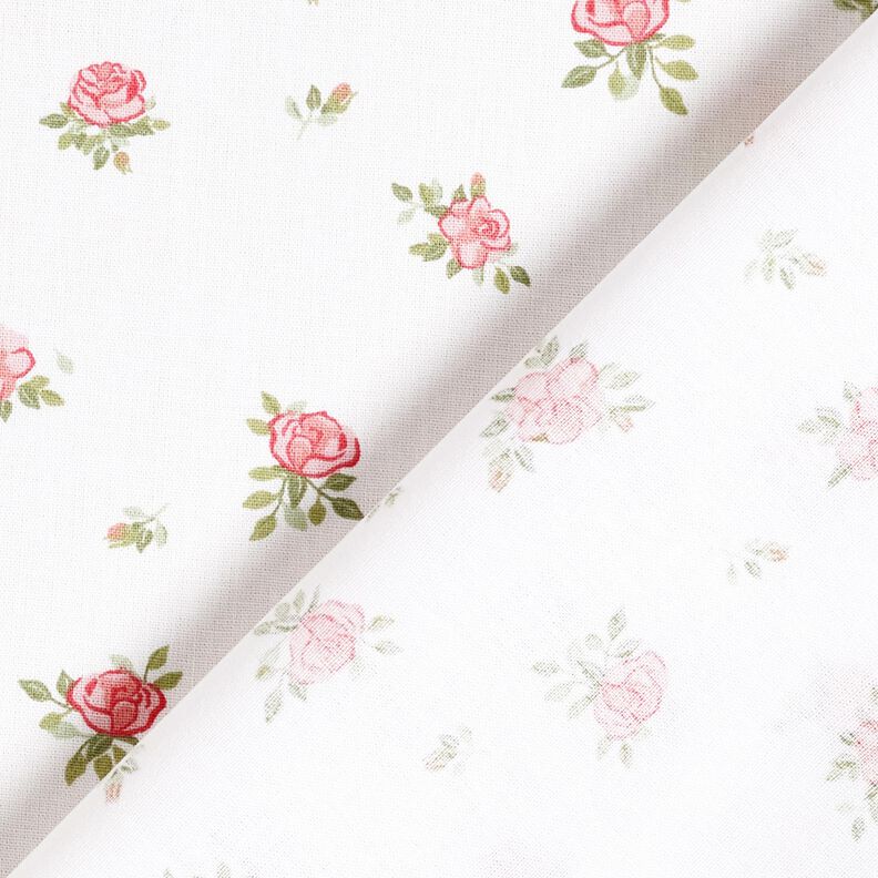 popeline di cotone rose delicate – rosso/bianco,  image number 4