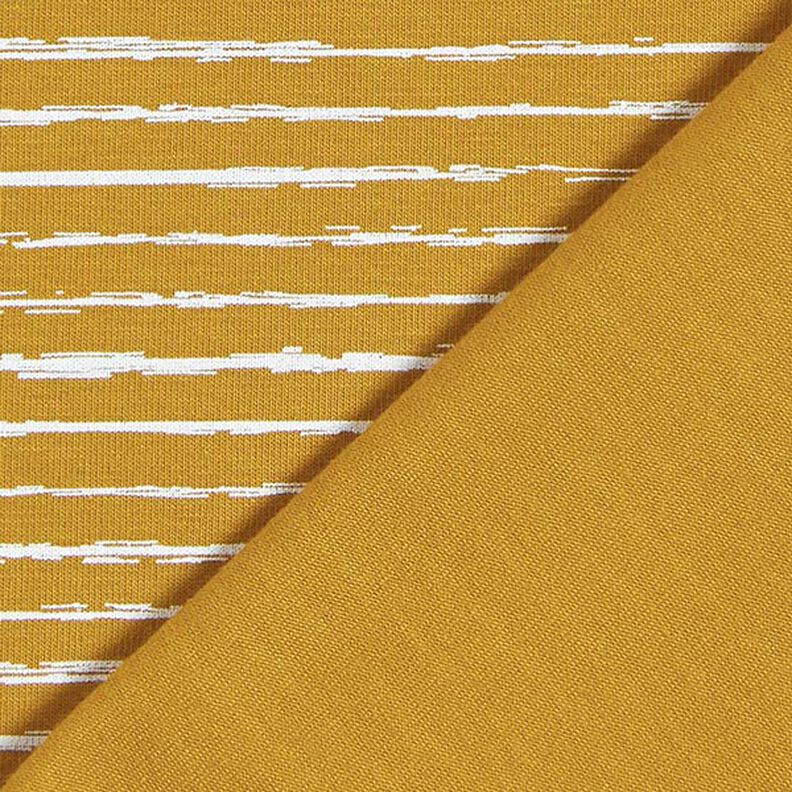 jersey di cotone strisce scarabocchiate – senape,  image number 4