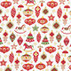 tessuto in cotone cretonne Addobbi natalizi – rosso carminio/bianco,  thumbnail number 1