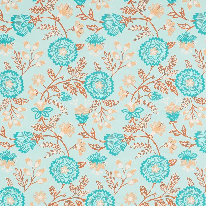 viscosa voile Fiori Tiffany – turchese chiaro,  image number 1