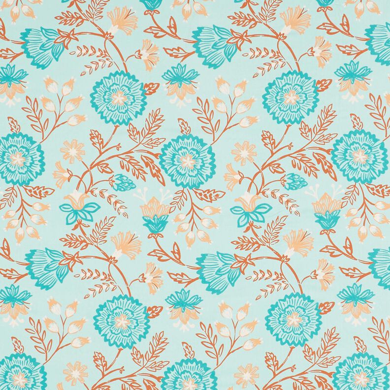 viscosa voile Fiori Tiffany – turchese chiaro, image number 1