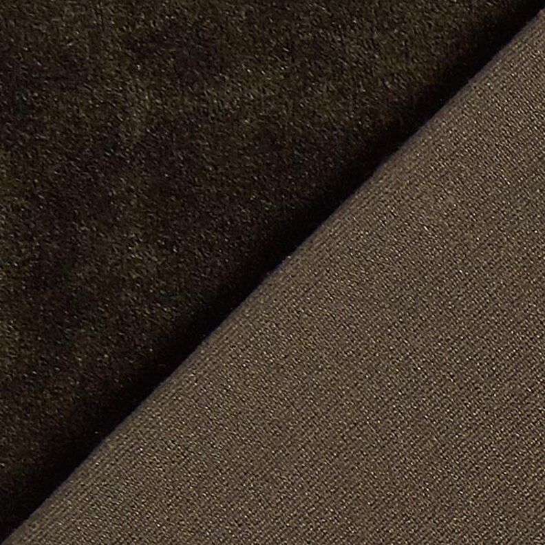 Velluto stretch vellutino nicki – marrone scuro,  image number 3