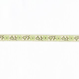 bordura jacquard folclore [10 mm] - verde mela, 