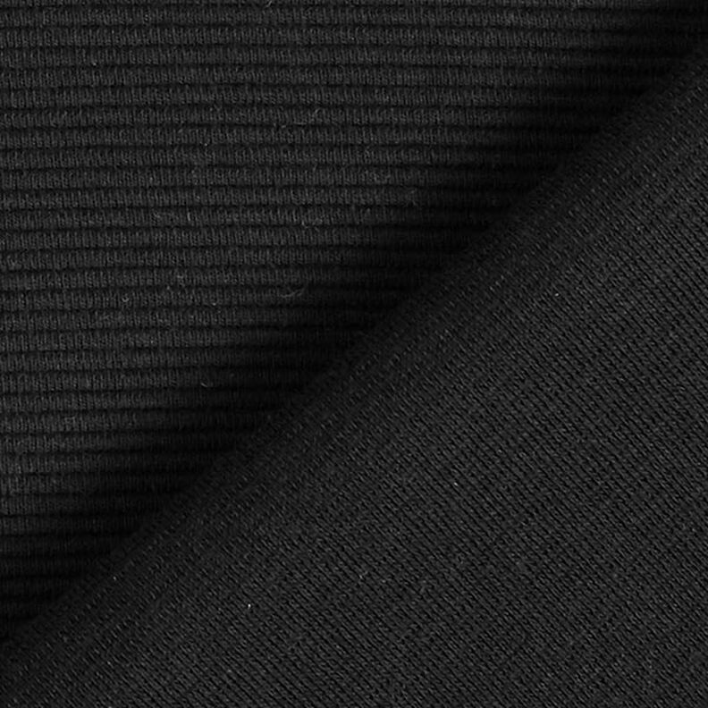 jersey a coste-ottoman, tinta unita – nero,  image number 4