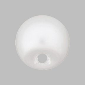 bottone in poliestere, perla brillante - bianco, 