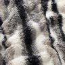 Pelliccia sintetica a righe astratte – bianco lana/blu notte,  thumbnail number 2