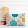 tessuto arredo mezzo panama cerchi – blu,  thumbnail number 5