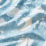 tessuto arredo tessuto spinato in cotone luna e stelle stampa digitale – azzurro,  thumbnail number 2