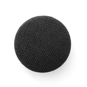 Bottone rivestito, Classic Poly – nero, 