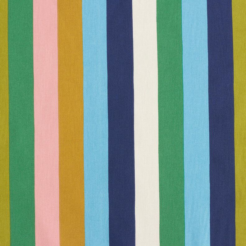 popeline di cotone Righe – blu/verde,  image number 1