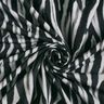 Stampa digitale zebrata spazzolata French Terry – nero/argento,  thumbnail number 3