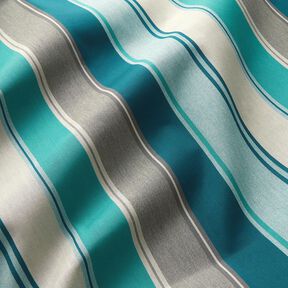 tessuti da esterni tessuti canvas righe assortite – abete blu/greige, 