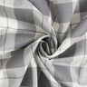 Tessuto in cotone pregiato a quadri – grigio chiaro/bianco,  thumbnail number 3