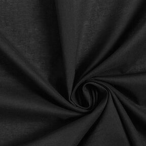 batista di cotone tinta unita – nero, 