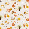 popeline di cotone Volpe nel giardino – naturale,  thumbnail number 1
