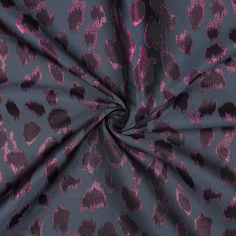 Jacquard leopardo Metallico | Poppy Fabrics – antracite, image number 3