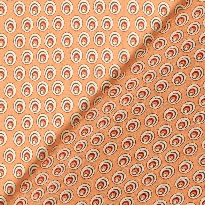 Occhio di pavone in chiffon – albicocca/terracotta,  image number 4