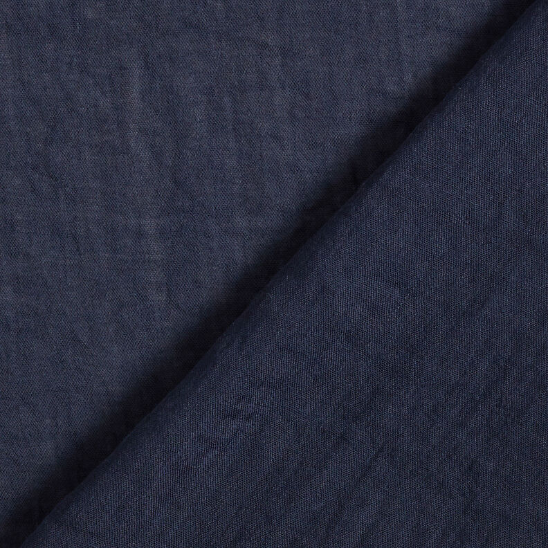 Voile Melange effetto stropicciato – blu notte,  image number 5