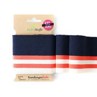 GOTS tessuto in maglia bio per bordi e polsini CUFF ME COLLEGE [140 cm | 7,5 cm] | Albstoffe, 