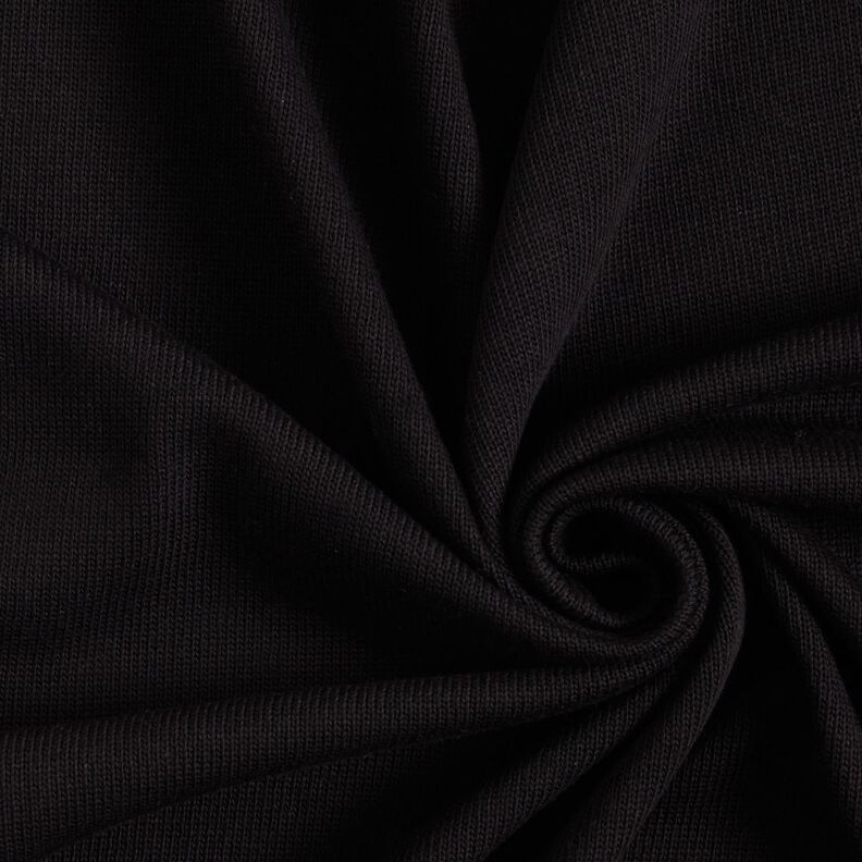 tessuto in maglia di cotone – nero,  image number 1