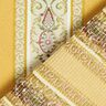 tessuto per arredi, jacquard, righe in stile Biedermeier – crema/arancio,  thumbnail number 3