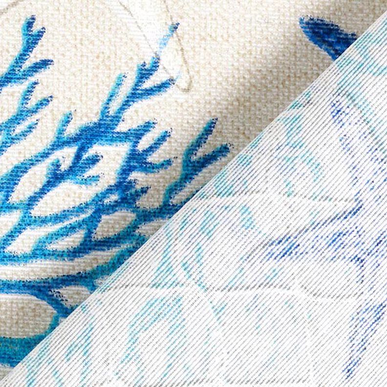 tessuto arredo tessuti canvas collage stile navy – blu/turchese,  image number 4